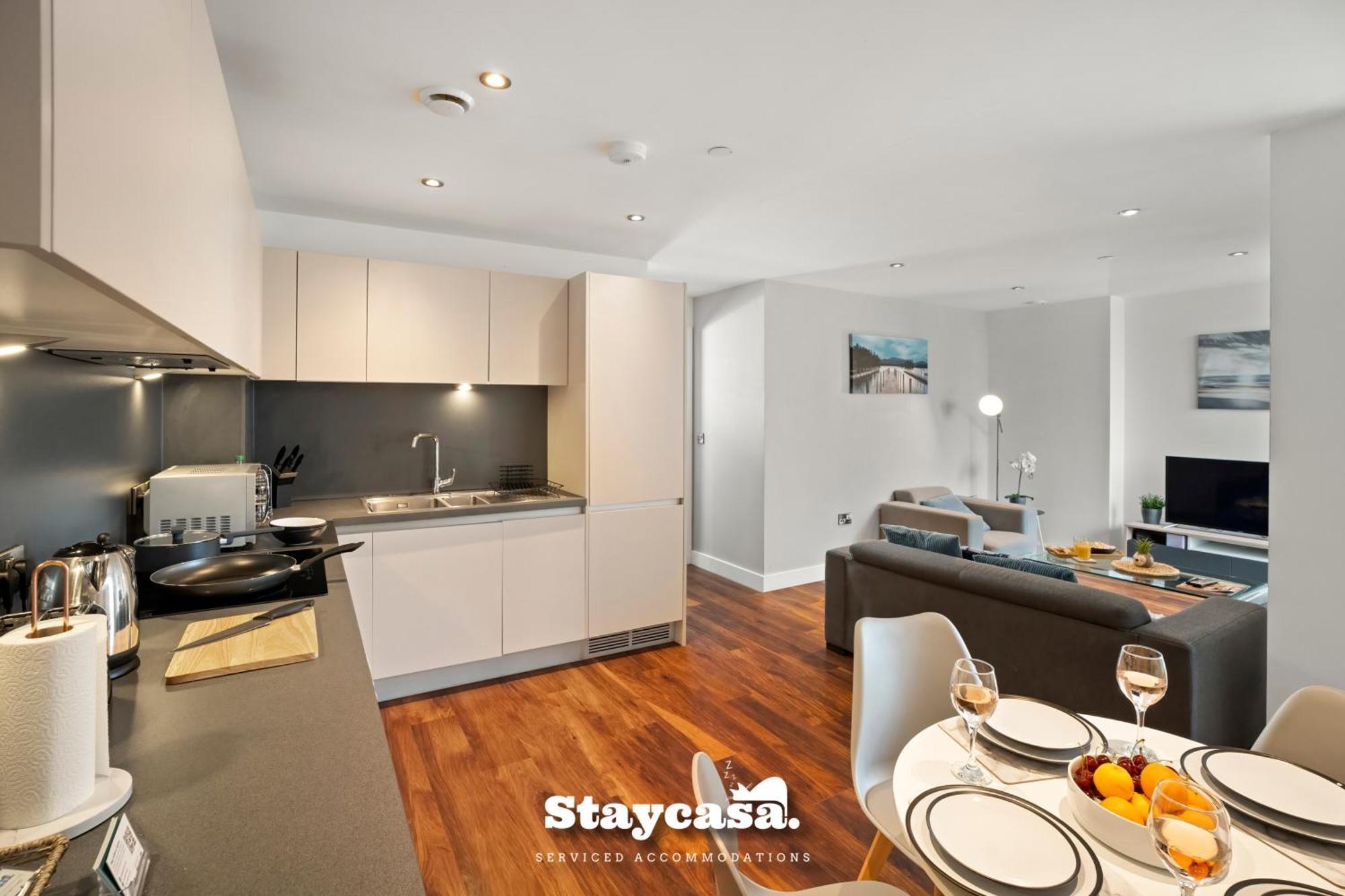 Spectacular Apartment Balcony View In City Centre Mánchester Exterior foto