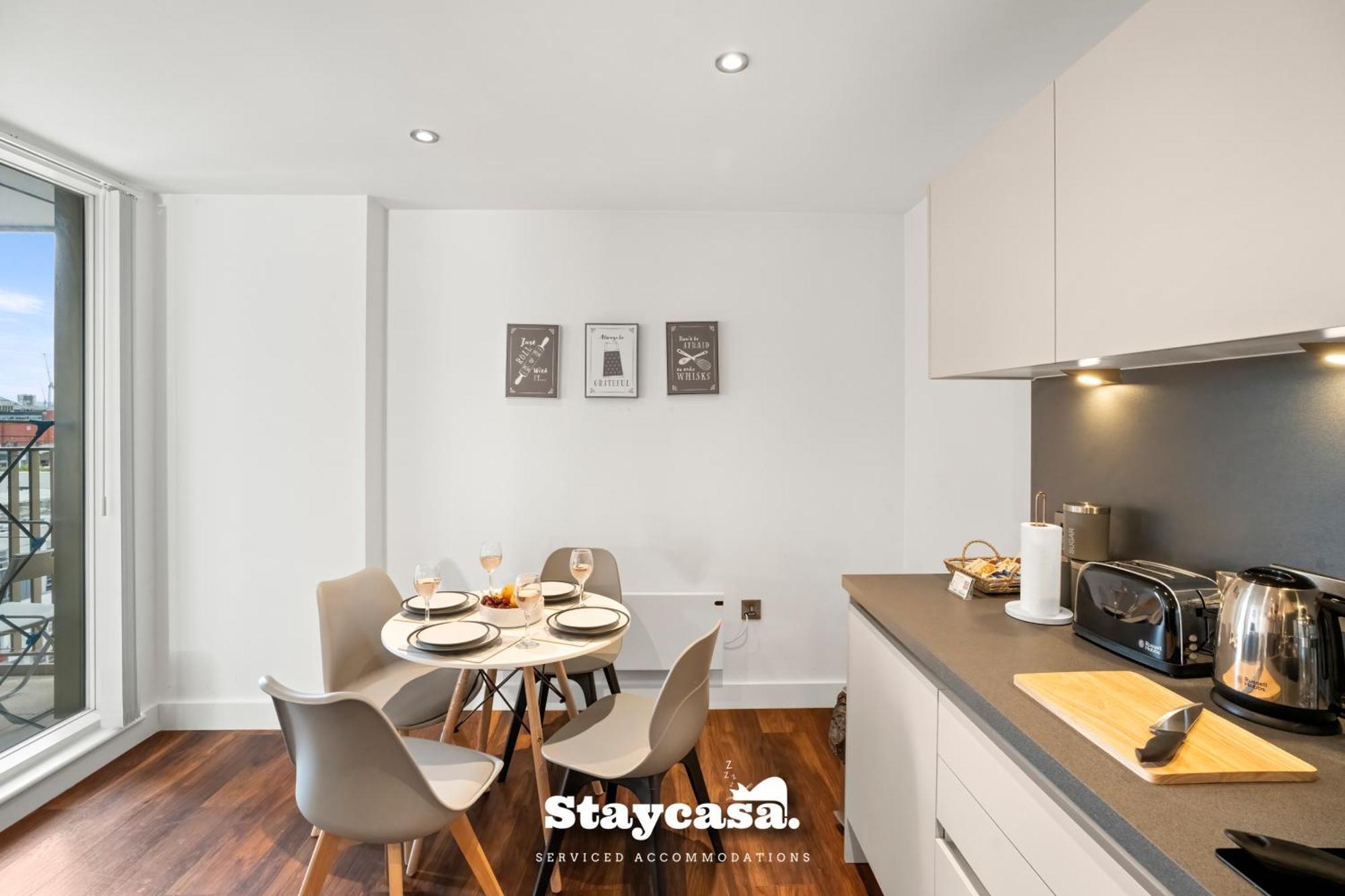 Spectacular Apartment Balcony View In City Centre Mánchester Exterior foto